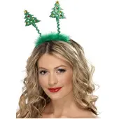 Smiffys Kerst Haarband Kerstbomen Deluxe