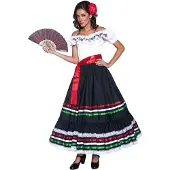 Vegaoo Verkleedkostuum Spaanse danseres voor dames Feestkleding - Verkleedkleding - Medium