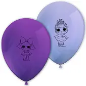 Globos Nordic ballonnen 8 stuks paars