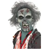 Smiffys Zombie masker (grijs)