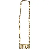 Espa Ketting goud "bitch"
