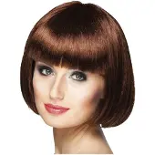 Boland Traciks Pruik bobline chocoladebruin (chocoladebruin)