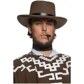 Smiffys Heren cowboy verkleed hoed Clint - bruin - western accessoires