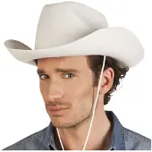 Boland - Hoed cowboy Rodeo wit Wit - 59 - Volwassenen - Unisex - Cowboy - Indiaan