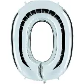 Ballongkungen AB Folieballon letter O zilver (100cm)