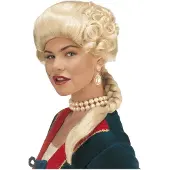 Widmann Blonde hertoginnen pruik met vlecht