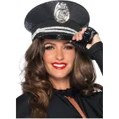 Leg avenue Sequin Cop Hat