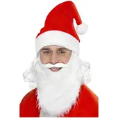 Partyking - Santa Dress Up Kostuum Accessoire Set - Rood/Wit
