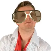 Smiffys Dressing Up & Costumes | Costumes - 70s Disco Fever - Giant Seventies Rock Specs