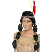 Smiffys Mooie indianen pruik Native American Stacey
