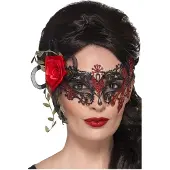 Smiffys Day of the dead luxe metall oogmasker