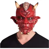 Partyking Duivelsmasker deluxe (rood)