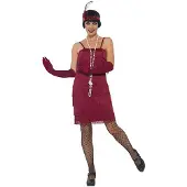 Smiffys - Flapper Kostuum - S - Rood