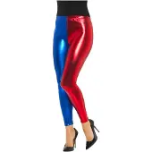 Partyking Mooie metallic rood blauwe legging
