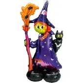 Amscan Airloonz mega folieballon heks halloween 60 x 139 cm