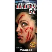 Fancydresswarehouse Neptattoo Volwassenen Nep Wond Mauled voor bij Halloween Kostuum Volwassenen