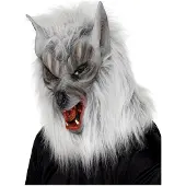 Smiffys Mooi grijs wolven masker latex