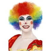 Smiffys Clown Regenboog Pruik - voor clownkostuum voor carnaval Halloween