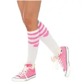 Leg avenue Witte kousen met hartjes
