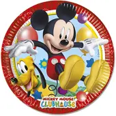 Globos Nordic Vegaoo - 8 kleine kartonnen Mickey Mouse borden
