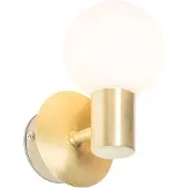 QAZQA Smart wandlamp goud IP44 incl. Wifi G9 - Cederic Up