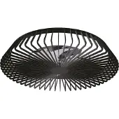 MANTRA Smart LED plafondventilator Himalaya, zwart, DC, stil dimbaar, zwart, Woon-/ Eetkamer, metaal, Modern