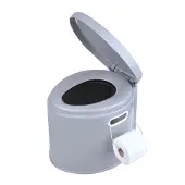 Pricenet draagbaar toilet 7 liter grijs