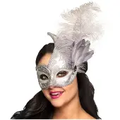 Boland Oogmasker Zilver Venice prezioso