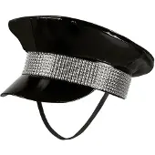 Boland - Pet Black rock Zwart - 59 - Volwassenen - Unisex - Glitter and Glamour - Festival
