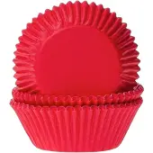 Cake Supplies Cupcake vormpjes - Dieprood - 50 stuks - 50x33mm