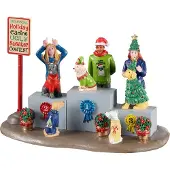 Lemax Canine holiday sweater contest kerstfiguur