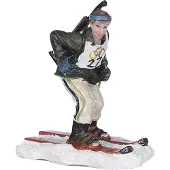 Luville Kerstdorpminiatuur Biatlon Skiër 6 X 4 X 6,5 Cm