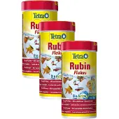 Tetra Rubin Visvoer Vlokken - Vissenvoer - 3 x 250 ml