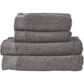 Zone Denmark Handdoekenset Towels Classic Grey (Set van 4)