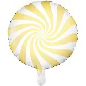 Partyxplosion Folie ballon Candy - 45cm Pastel Geel - Partydeco