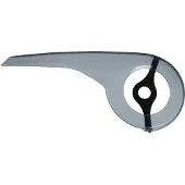 Hesling Transparant kettingscherm - 46 tands - kunststof - 53 cm - incl. bevestigingsbeugel