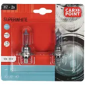 Carpoint Superwhite Halogeen H7 12V 55W 2 st- Helder Licht - Eenvoudige Installatie - Universeel Geschikt
