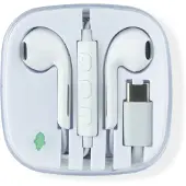 GREENMOUSE oortjes, USB-C, wit
