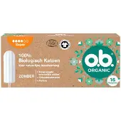 O.B. 3x o.b. Organic Cotton Super Tampons 16 stuks