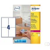 Avery L7169B-100 BlockOut verzendetiketten A4 139 x 99,1 mm wit (400 etiketten)
