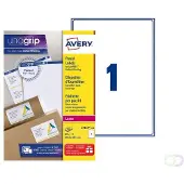 Avery Etiket L7167-100 199.6x289.1mm wit 100 stuks