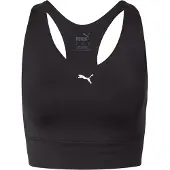 Puma Mid Impact All-In Long Line Bra Dames Sportbeha - Zwart - Maat XL