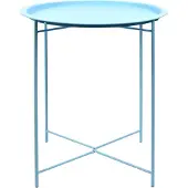 Esschert Design tuinbijzettafel 52,2 x 46 cm staal blauw