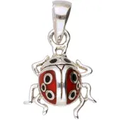 MOOYE ® - Collectie Zilveren Lieveheersbeestje kettinghanger