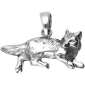 MOOYE ® - Collectie Zilveren Vos omkijkend kettinghanger