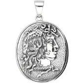 MOOYE ® - Collectie Zilveren Medusa amulet kettinghanger