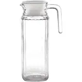 Olympia Glazen Schenkkan met Deksel, 1 liter (6 stuks)