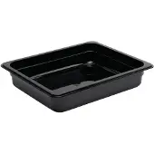 Vogue Gastronormbak Vogue, polycarbonaat, zwart, GN1/2, 100mm diep