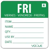 Vogue Kleurcode sticker vrijdag Vogue, 500 stuks