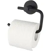 Haceka Kosmos toiletrolhouder zonder klep zwart mat